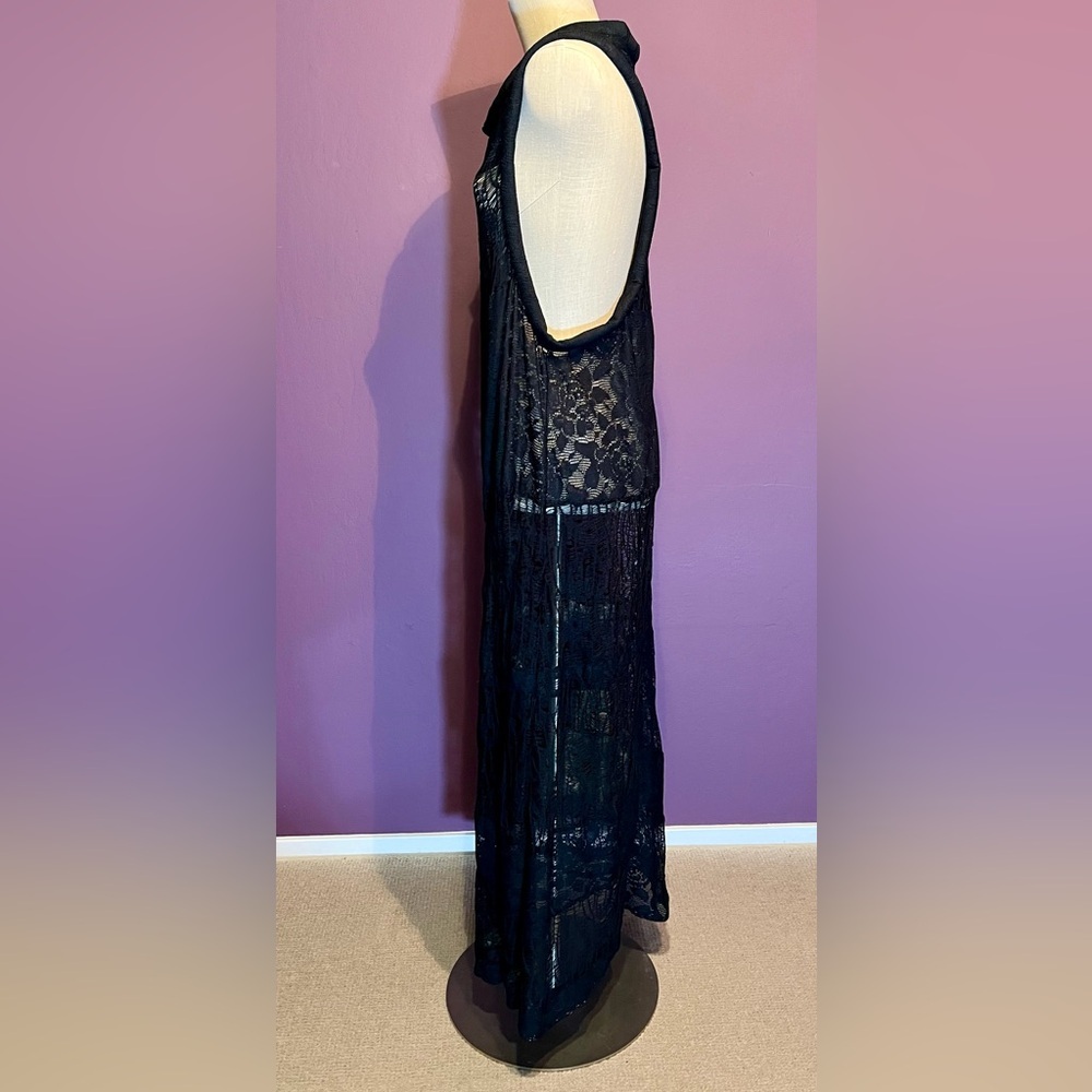🖤Black Lace Sleeveless Maxi Dress by Rosche 💛🖤 NWOT - Picture 8 of 11